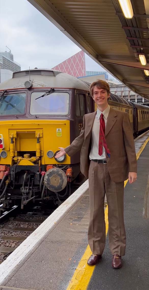 Francis Bourgeois standing in front of the Northern Belle